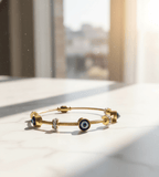 Evil Eye Protection Cable Bangle