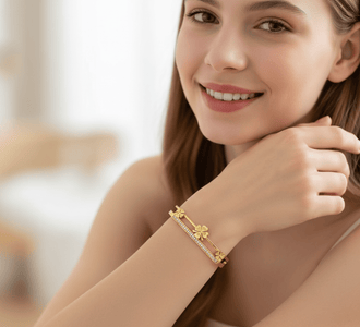 Evil Eye Protection Cable Bangle