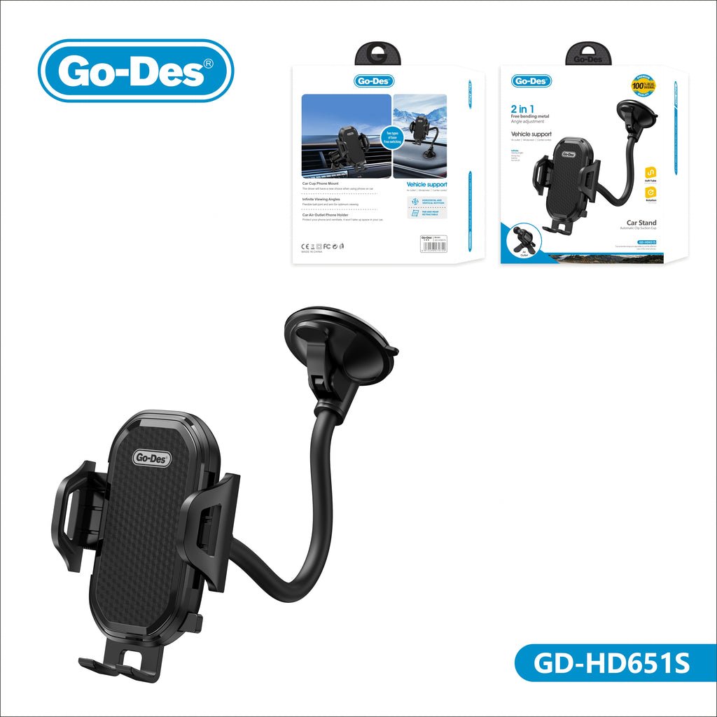 Go-Des - 2-in-1 Car Holder