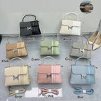 Gold Emblem Flap Satchel Bag